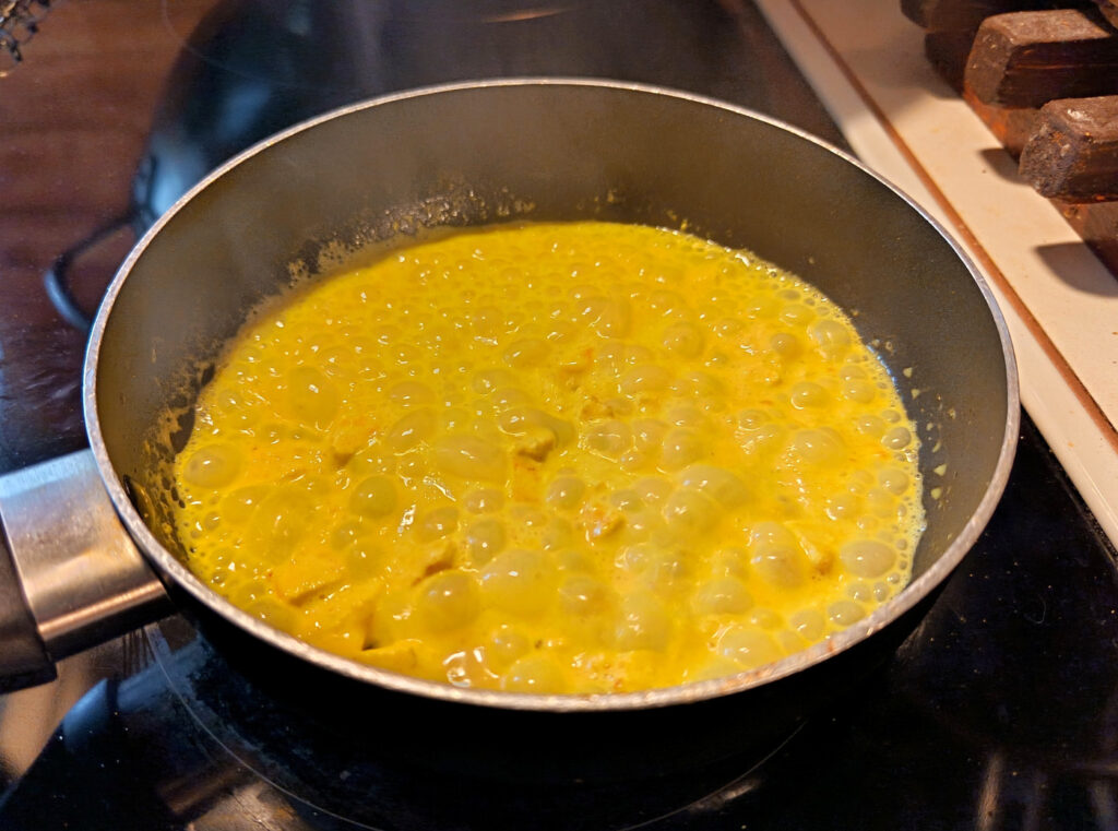 Tofukokkeli valmistumassa