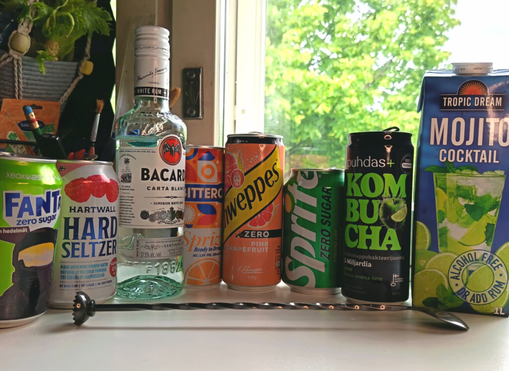 drinkkivinkit kuvitusta